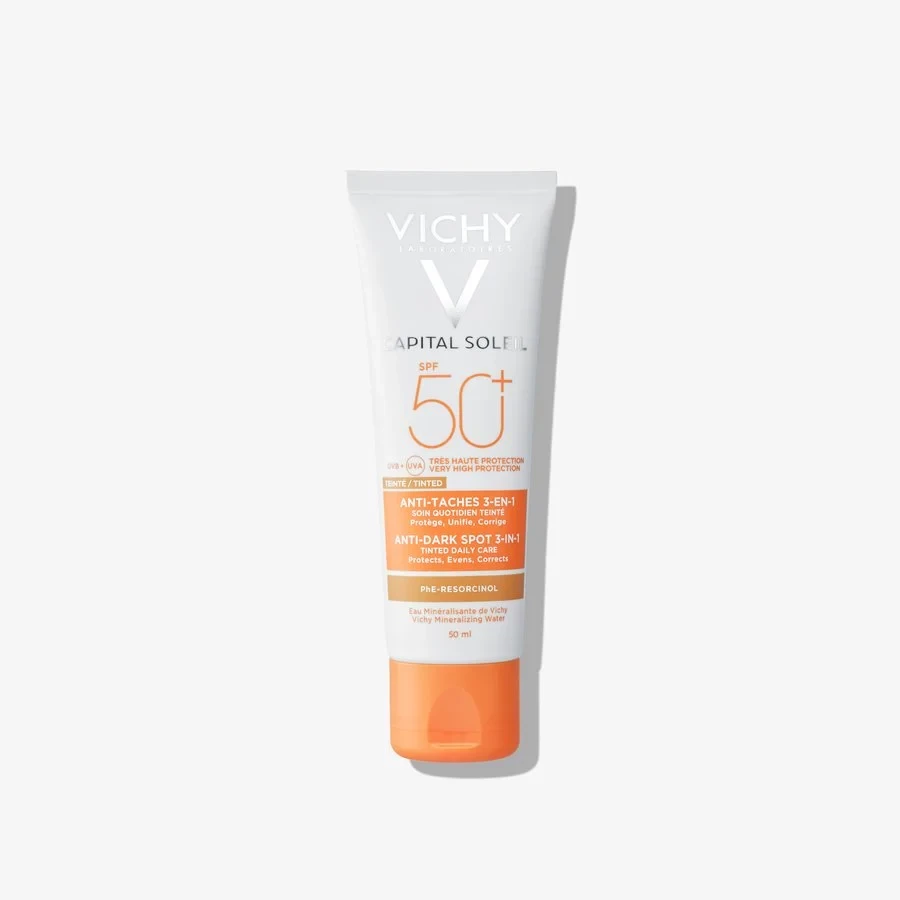 VICHY CAPITAL SOLEIL SOIN ANTI-TACHES TEINTÉ 3-EN-1 SPF50+