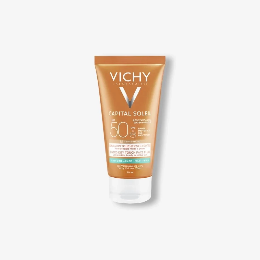 VICHY CAPITAL SOLEIL BB EMULSION TOUCHER SEC TEINTEE ECRAN SPF50+ 50ML