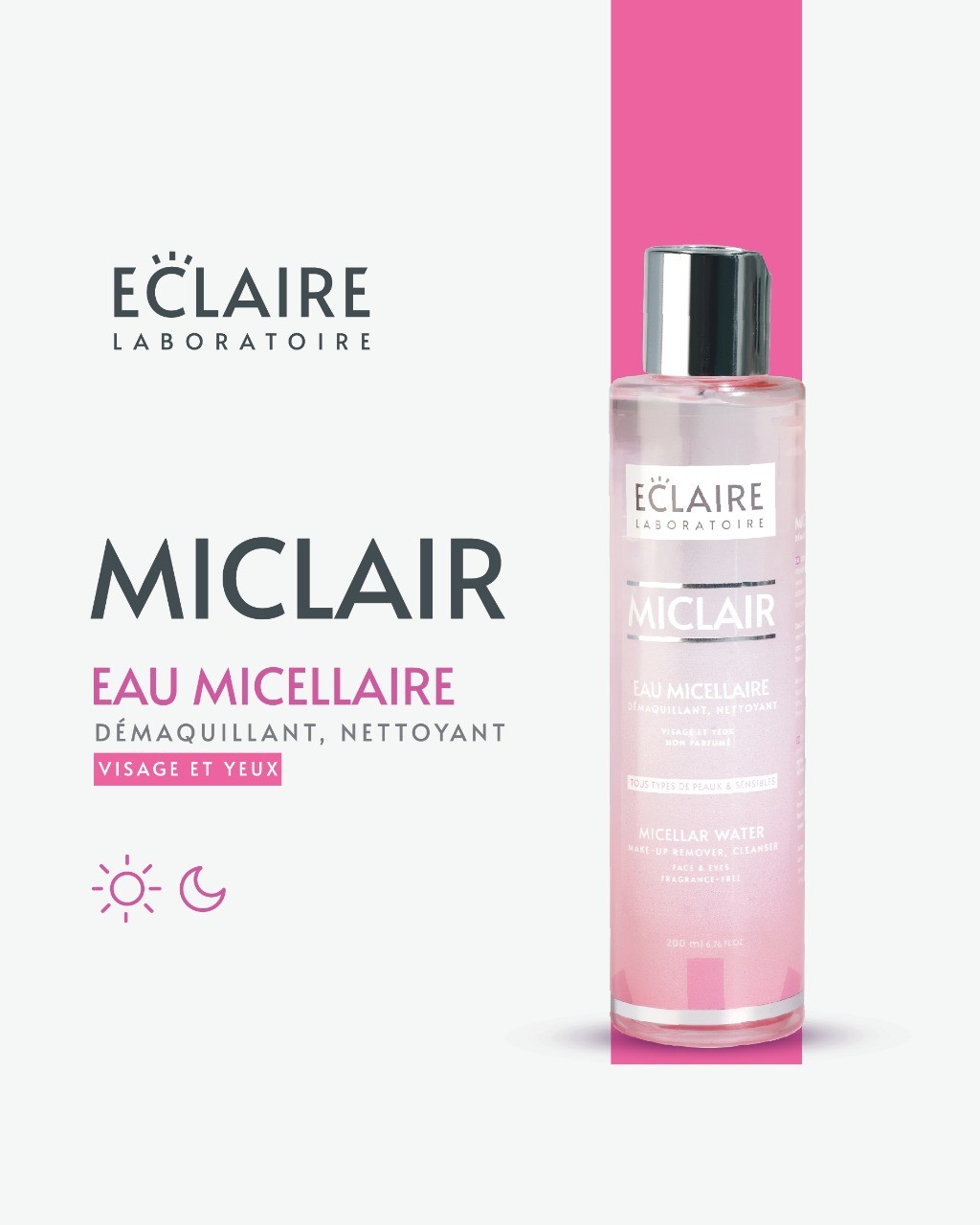 MICLAIR EAU MICELAIRE 200ML ECLAIRE