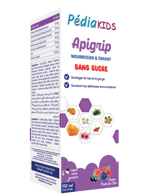 PEDIAKIDS APIGRIP SANS SUCRE 150ML