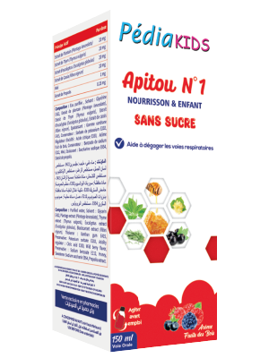 PEDIAKIDS APITOU N 1 SANS SUCRE 150ML