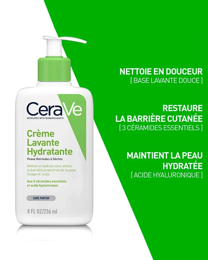 CERAVE CREME LAVANTE HYDRATANTE 236ML