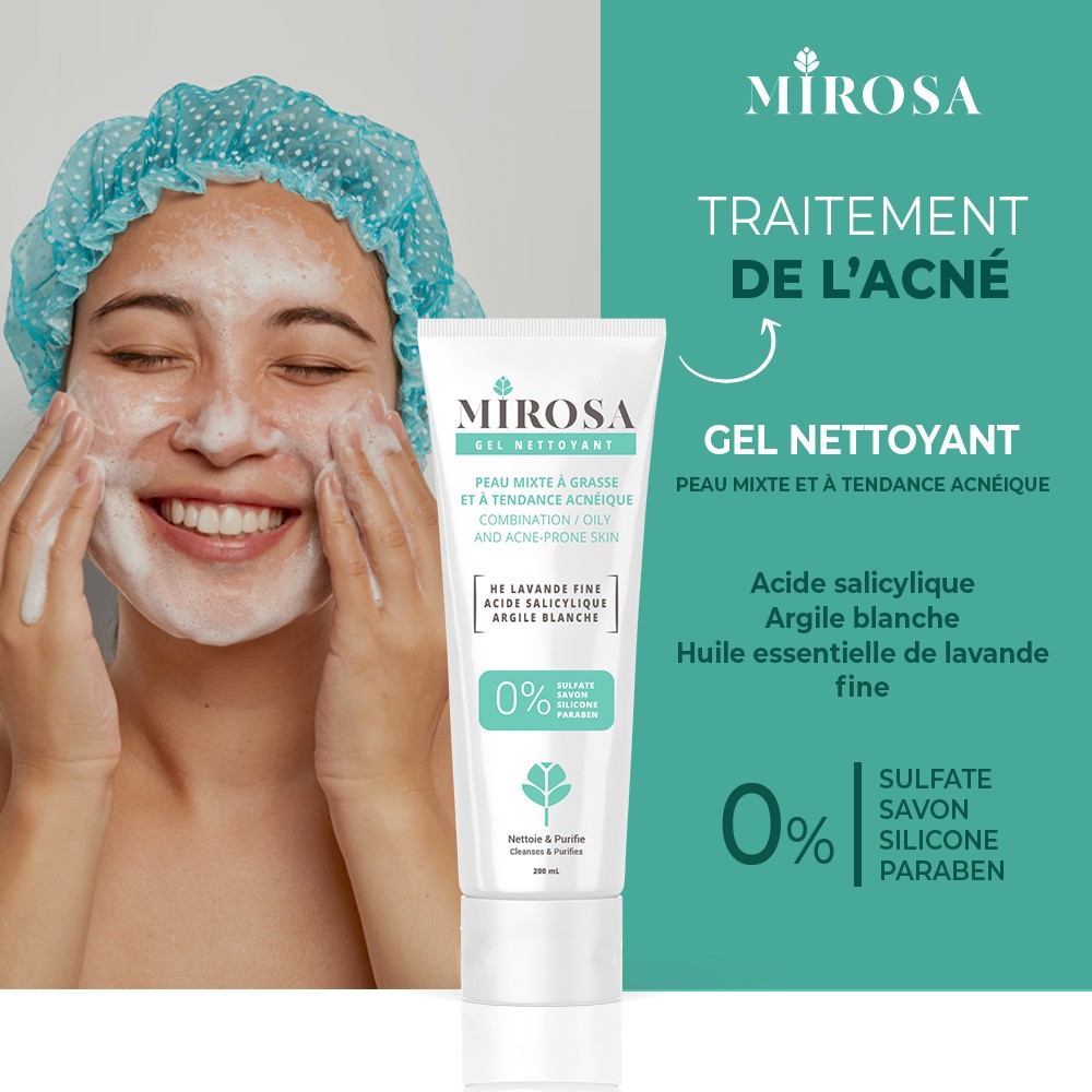 MIROSA GEL NETTOYANT PEAUX MIXTE A GRASSE 200ML