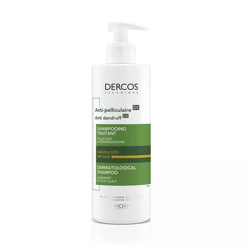 Vichy Dercos Shampooing Antipelliculaire Cheveux Secs 390ml