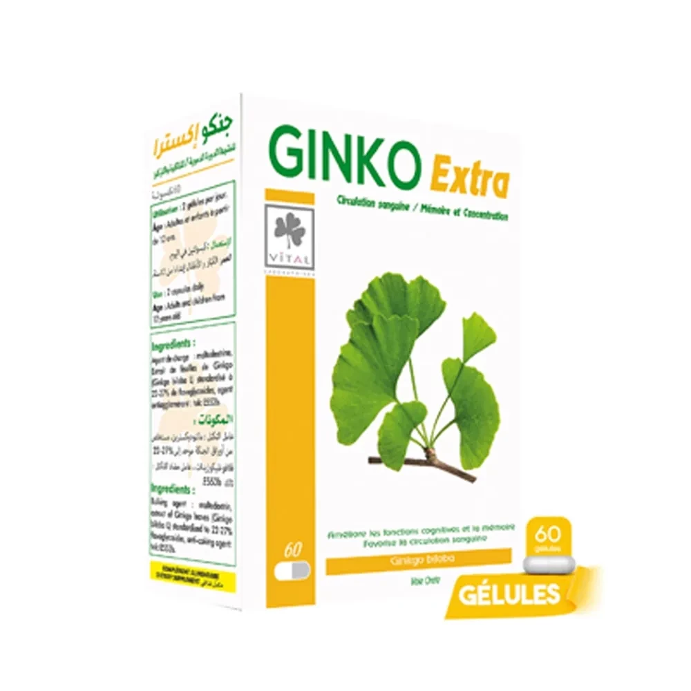 GINKO EXTRA GELULES BT60